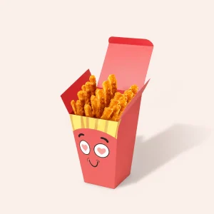 French Fry Box With Top Lid
